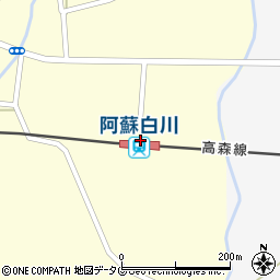 熊本県阿蘇郡南阿蘇村周辺の地図