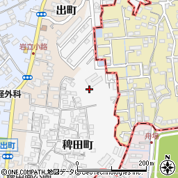 熊本県熊本市西区稗田町6周辺の地図