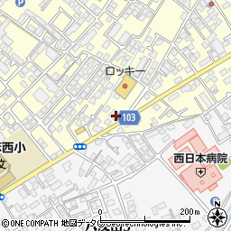 熊本銀行東託麻支店 ＡＴＭ周辺の地図