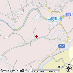 長崎県島原市中野町1521周辺の地図