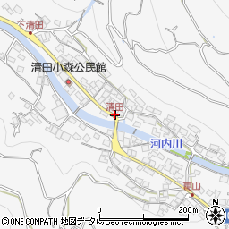 清田周辺の地図