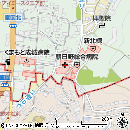 朝日野総合病院周辺の地図