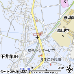 仁反田周辺の地図