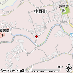 長崎県島原市中野町1187周辺の地図