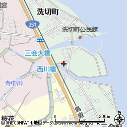 長崎県島原市洗切町1448周辺の地図