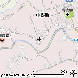 長崎県島原市中野町1200周辺の地図