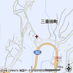 長崎県長崎市三重田町1194周辺の地図
