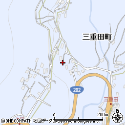 長崎県長崎市三重田町1182周辺の地図