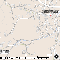 長崎県時津町（西彼杵郡）野田郷周辺の地図