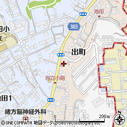 熊本京町台郵便局周辺の地図