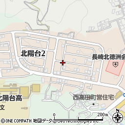 長崎県西彼杵郡長与町北陽台周辺の地図