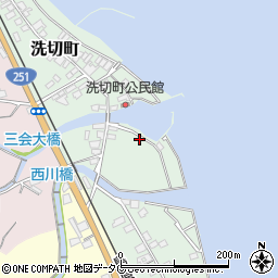 長崎県島原市洗切町1444周辺の地図