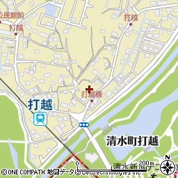熊本県熊本市北区打越町15周辺の地図