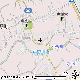 長崎県島原市中野町1293周辺の地図