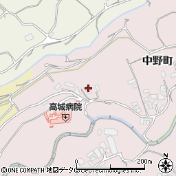 長崎県島原市中野町232周辺の地図