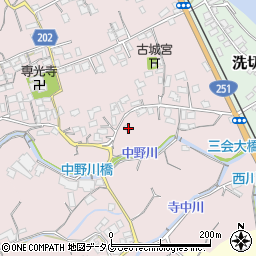 長崎県島原市中野町1351周辺の地図