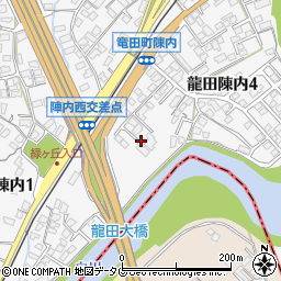 熊本県熊本市北区龍田陳内4丁目1周辺の地図