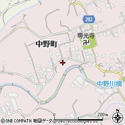 長崎県島原市中野町1228周辺の地図