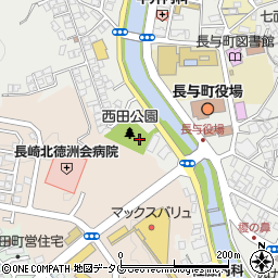 西田児童公園周辺の地図