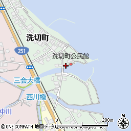 長崎県島原市洗切町1442周辺の地図