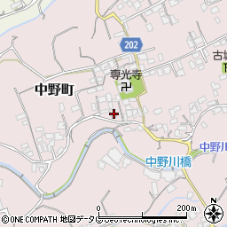 長崎県島原市中野町1244周辺の地図