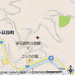 長崎県長崎市多以良町周辺の地図