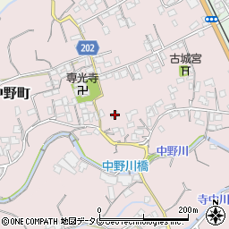 長崎県島原市中野町1294周辺の地図