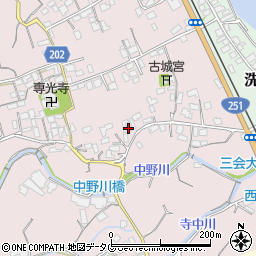 長崎県島原市中野町1343周辺の地図