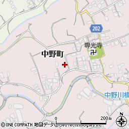 長崎県島原市中野町1230周辺の地図