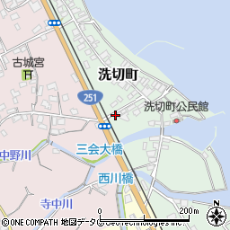 長崎県島原市洗切町1442-1周辺の地図