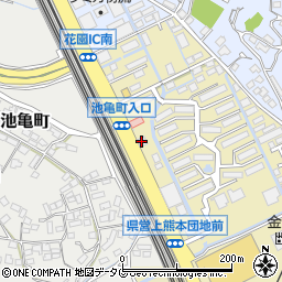 ケンコウ堂上熊本店周辺の地図