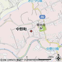 長崎県島原市中野町1240周辺の地図