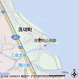 長崎県島原市洗切町1434周辺の地図