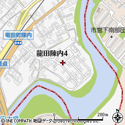 熊本県熊本市北区龍田陳内4丁目周辺の地図