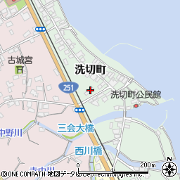 長崎県島原市洗切町1409周辺の地図