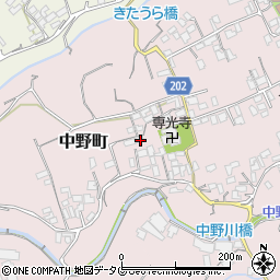長崎県島原市中野町1239周辺の地図