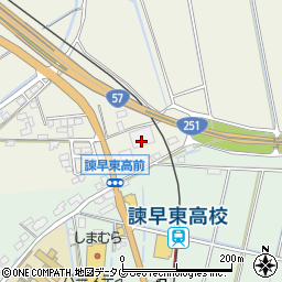 西松屋諫早森山店周辺の地図