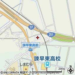 西松屋諫早森山店周辺の地図