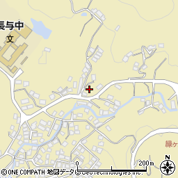 長崎県長与町（西彼杵郡）丸田郷周辺の地図