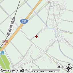 長崎県雲仙市吾妻町阿母名2087周辺の地図