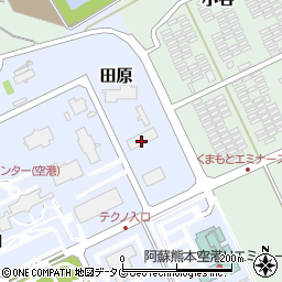 熊本県上益城郡益城町田原2081-13周辺の地図