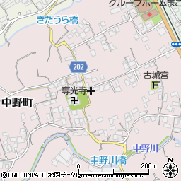 長崎県島原市中野町1301周辺の地図