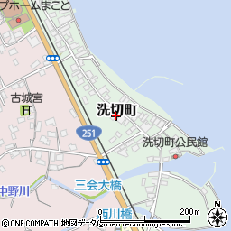 長崎県島原市洗切町1413周辺の地図