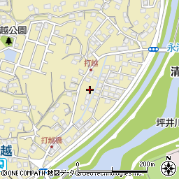 熊本県熊本市北区打越町12周辺の地図