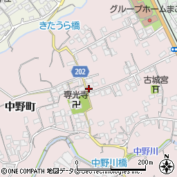 長崎県島原市中野町129周辺の地図