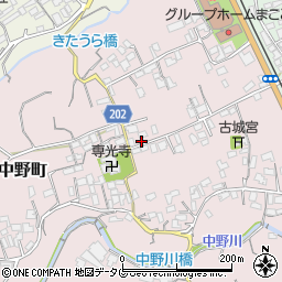 長崎県島原市中野町128周辺の地図