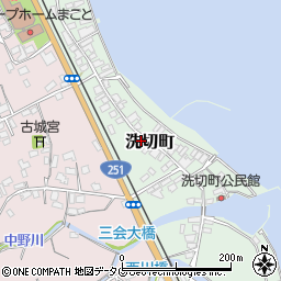 長崎県島原市洗切町1414周辺の地図