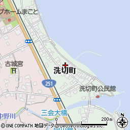 長崎県島原市洗切町1425周辺の地図