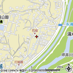 熊本県熊本市北区打越町12-18周辺の地図