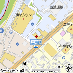 日産プリンス熊本東バイパス支店周辺の地図